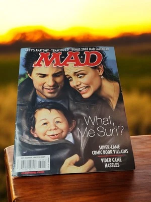🔥Mad Magazine #472 2006 What Me Suri Tom Cruise Greys Anatomy WITH Outer Mailer - Image 1 of 4