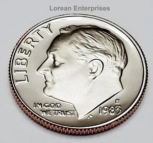 1983 S Roosevelt Dime CLAD ✼PROOF✼ - Picture 1 of 2
