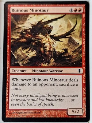 Ruinous Minotaur - Zendikar - Magic the Gathering MTG Nice! - Image 1 of 3