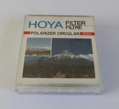 HOYA 52mm POLARIZER CIRCULAR FILTER & ORIGINAL CASE - Image 1 of 3