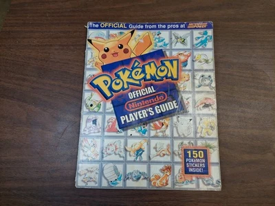 Pokémon: Official Nintendo Player’s Guide Pikachu Cover 1998 Guide Heavily Used - Image 1 of 4
