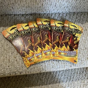 KAIJUDO TCG! DRAGONSTRIKE INFERNUS BOOSTER PACKS - all 6 brand new and sealed - Picture 1 of 2