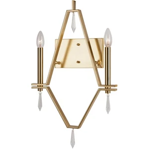 Forte Lighting 5143-02-12 Robin Wall Sconce Soft Gold - Picture 1 of 3