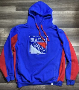 New York Rangers Kapuzenpullover NHL Hockey Kordelzug Large Fit bestickt - Bild 1 von 7