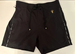 Bañador Tucann Pantalones Cortos Negro Galleta con Borde Dorado Forro Bolsillos con Cremallera Para Hombre’s XL - Imagen 1 de 15