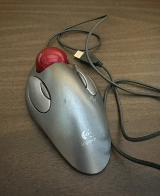 Logitech Trackman Marble USB T-BC21 Mouse (810-000767) Tested Works - Image 1 of 2