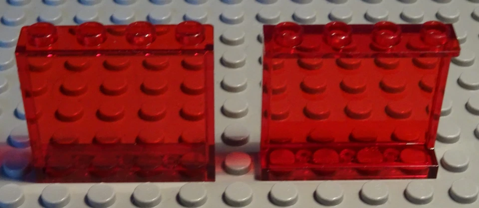 Lego Fenster Scheibe 1x4x3 Transparent Rot 2 Stück - Bild 1 von 1