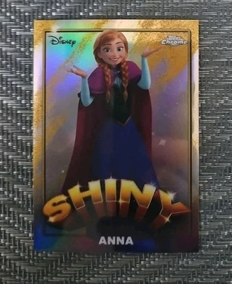 2025 Topps Disney Wonder Chrome ANNA Frozen SHINY Insert Refractor SSP - Image 1 of 2