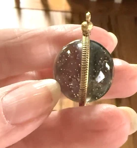 Vintage POOL OF LIGHT Crystal Orb Pendant - Picture 1 of 3