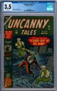 UNCANNY TALES #13 CGC 3.5 (Atlas 1953) Sal Brodsky Cover + Sinnott/Heath Low Pop - Picture 1 of 4