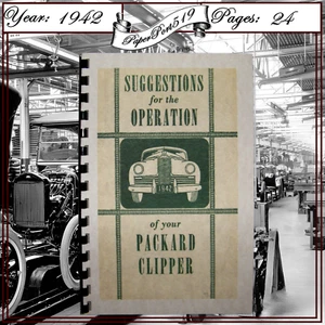 1942 Packard Clipper Owners Manual Cleaned Restored - Picture 1 of 5
