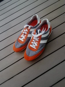 Hugo Boss SNEAKER Sportschuhe Gr. 38 orange grau Weiß Wildleder - Bild 1 von 11