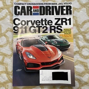 CAR AND DRIVER Magazine August 2018 ZR1 Vs GT2 RS Battle Of The Beaters Geo - Imagen 1 de 2