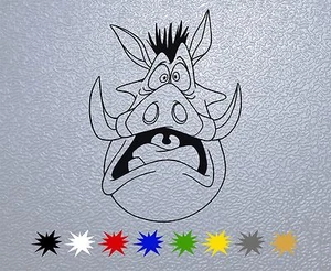 STICKER PEGATINA DECAL VINYL Pumbaa Face - Imagen 1 de 2