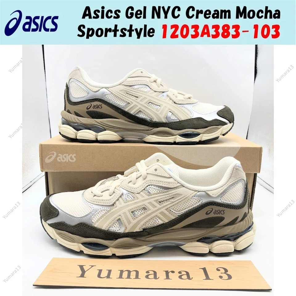 Asics Gel NYC Cream Mocha Sportstyle 1203A383-103 talla para hombre - Imagen 1 de 4