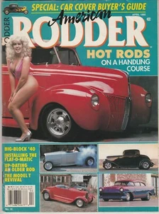 RIVISTA AMERICANA RODDER " HOT RODS SU UN CORSO DI HANDLING " APRILE 1990 - Foto 1 di 3