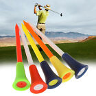 50 St&#252;ck Golf Tees 83mm  bunt gemischt Plastik Gummi Top Golftees Ballmarke E4M1