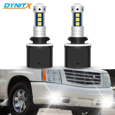 For Cadillac Escalade EXT 2002-2006 880 LED Fog Light Bulbs 6000K White 100W 2x - Image 1 of 4
