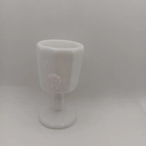 Westmoreland White Milk Glass Paneled Grape Footed Mini Goblet - Picture 1 of 3