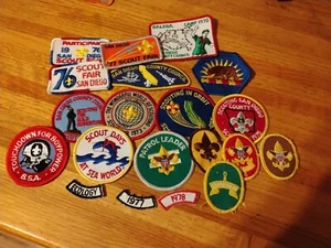20 Boy Scout Patches From 1970s, San Diego County Council - Picture 1 of 1