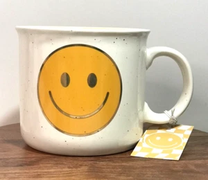 Wandering Moon Smiley Face Speckled Ceramic Coffee Tea Mug Gift - Picture 1 of 8