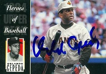 Orlando Cepeda autographed baseball card (Giants) 1994 BAT Upper Deck #215 - Image 1 of 1