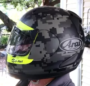 Aria Defiant Mimetic Pro-Cruise Full Face Motorcycle Helmet MEDIUM Digital Camo - Picture 1 of 24
