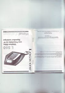 brochure manuel technique utilisation pour telephone repondeur logicom L560 - Imagen 1 de 1