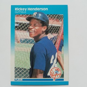 1987 Fleer #101 Rickey Henderson New York Yankees HOF