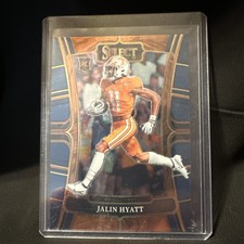 2023 Panini Select Draft Picks Jalin Hyatt RC #8 Tennessee Volunteers 