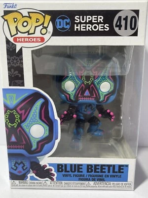 DC Comics - Blue Beetle Dia De Los Day Of The Dead Pop! Vinyl Figure #410 T21 - Image 1 of 4