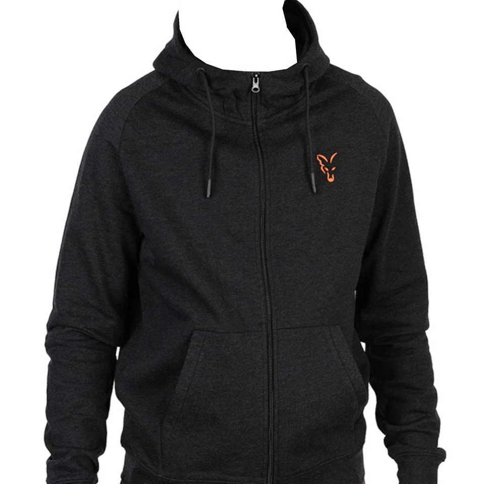 Fox Collection Lw Hoody Black & Orange - Angelpullover Angelbekleidung, Kleidung - Bild 1 von 1