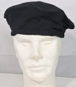 Genuine Surplus Czechoslovakian Army Black Cotton Fabric Beret hat Dated 1987 - Picture 1 of 5