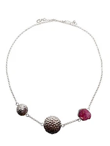 MODA POSITANO GIOIELLI - Collana Girocollo - Ag 925 RUBINO - Picture 1 of 3
