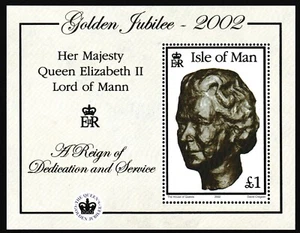 Isle of Man Block 2002 50th Anniv Elizabeth II Throne Accession MNH aXF Z3696 - Picture 1 of 8