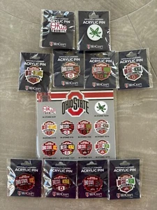 Ohio State Buckeyes Football National Championship Commemorative Pin Set w/Card - Picture 1 of 5