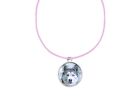 Wolf codey39 DOME on a 18" Pink Cord Necklace Jewellery Gift Handmade