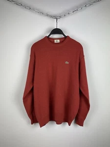 Vintage Lacoste Crew Neck Jumper Wool Sweater Men’s Size M - Picture 1 of 16