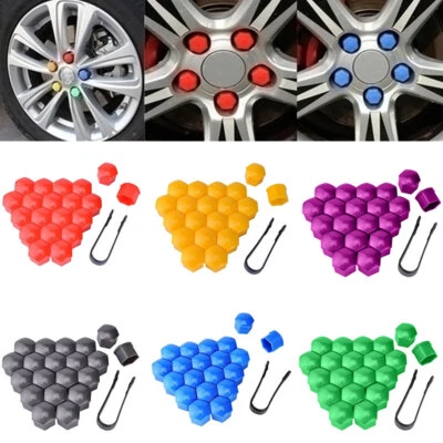 20pcs Car Wheel Bolts Cap Covers Nuts Auto Wheel Hub Protector Screw Cap Tools - Image 1 of 4