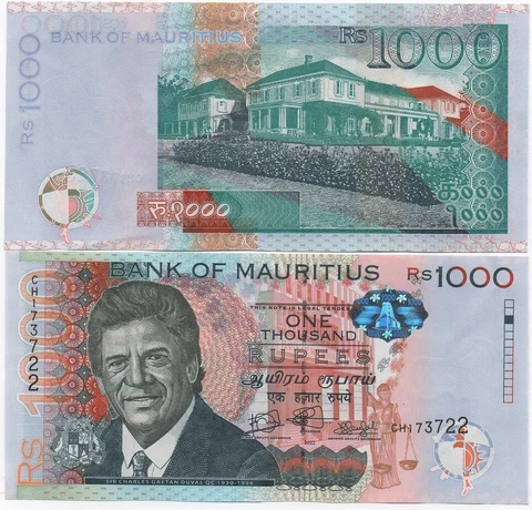 Mauritius - 1000 Rupees 2022 UNC Lemberg-Zp Cover