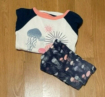 Girls Tea Collection Long Sleeve Pajama Set Pjs Size 3 3T EEUC - Image 1 of 4