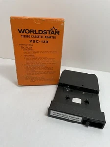 Vintage 8-Track Stereo Cassette Adapter Worldstar YSC-123 NOS - Picture 1 of 7