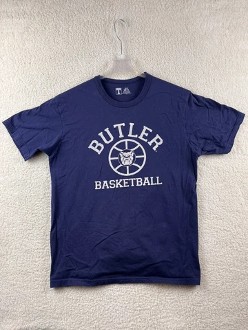 Butler Bulldogs University Basketball T-Shirt XL Men’s Blue Short Sleeve NCAA Cover
