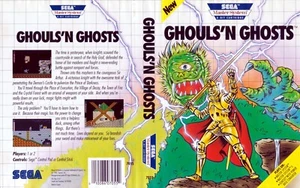 - Ghouls n Ghosts System Box Art Case Insert Cover Only - Picture 1 of 1