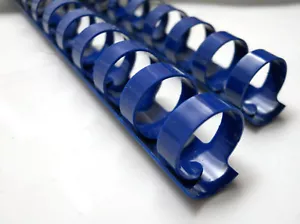 5 Blue CombBind 130 Pages 5/8" 19 Ring Comb Binding Spines GBC - Picture 1 of 5