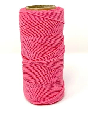 Linhasita Waxed Cord 1.5 mm Pink Macrame PE-6/100G TEX 861 COR 915 116 M - Image 1 of 3