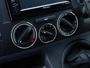 For VW T5 Transporter 03-10 Chrome Heater Rings Polished Alloy Trim Surrounds x3 - Picture 1 of 11