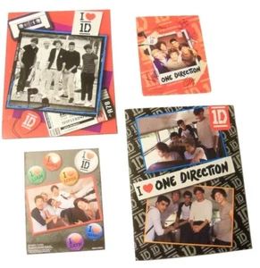 1D 2 Folder Set with Collectible Posters (Snapshots on Red, School Bus Boys) - Picture 1 of 1