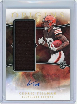 2023 Panini Origins Cedric Tillman #RJJA-CTI Rookie Jumbo Jersey RC Auto / Mem. - Image 1 of 2