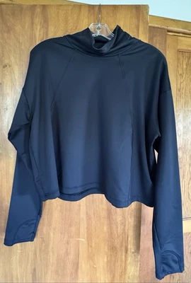 Athleta Cropped Turtle Neck Long Sleeve, Size Large - Image 1 of 3